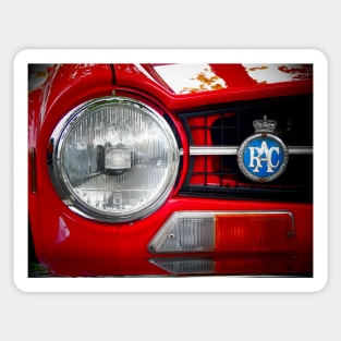 Triumph TR6 Sportscar. Vintage British musclecar Sticker